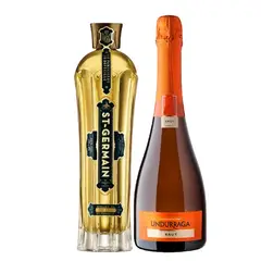 SAINT GERMAIN - Pack Licor St.Germain 750cc + Espumante Undurraga Brut 750cc