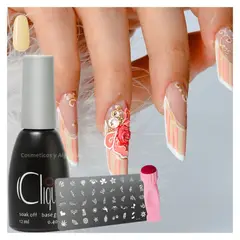 GENERICO - Kit de stamping para decoracion mas builder base nude clique.-