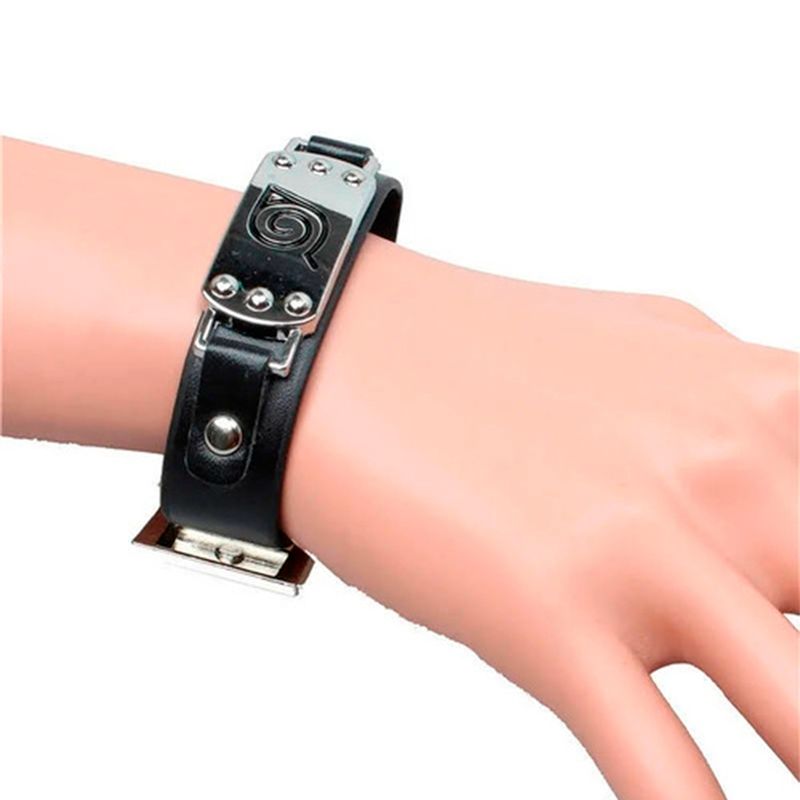 GENERICO - Set Naruto Anime Pulsera + Anillo + Daga Cosplay 3 pcs