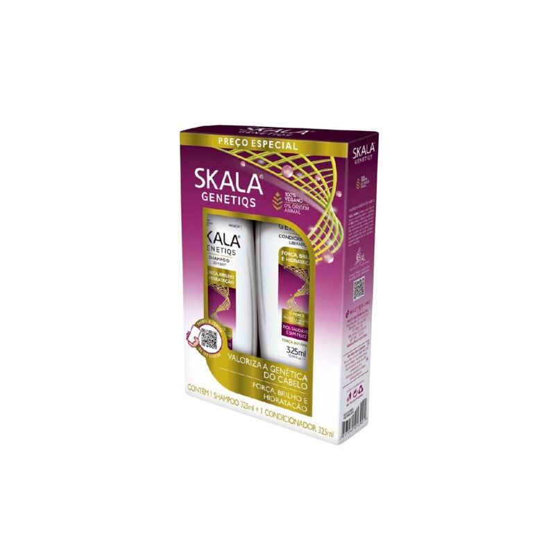 SKALA - Kit  Skala Genetiqs  Shampoo y Acondicionador Rpara Fuerza Brillo.-