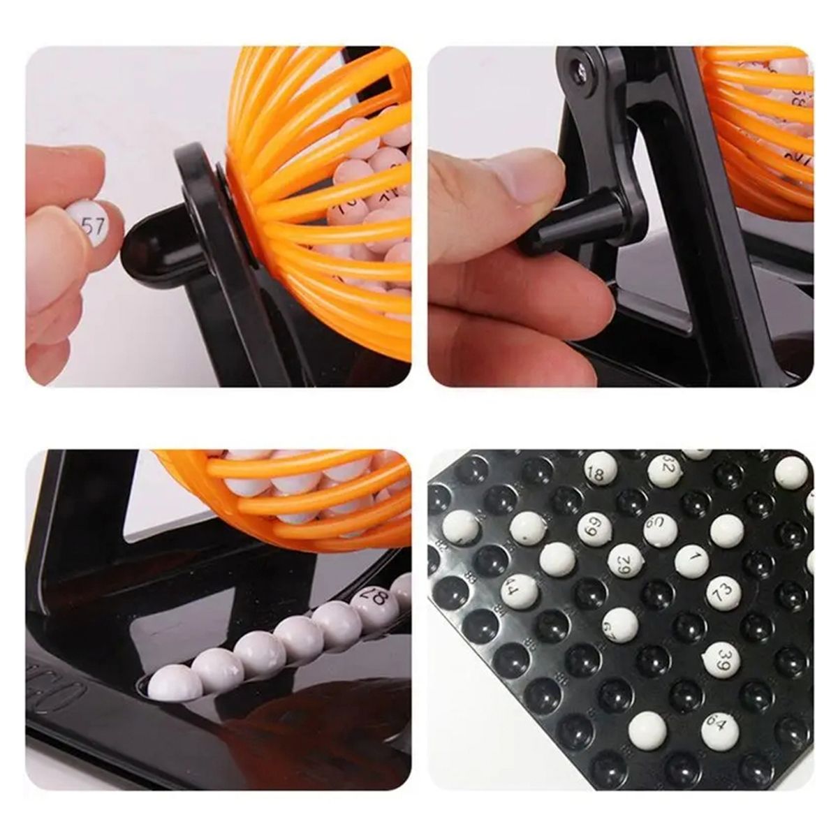 GENERICO - Bingo Lotto Juegos Tombola 12 Cartones 90 Numeros Familiar