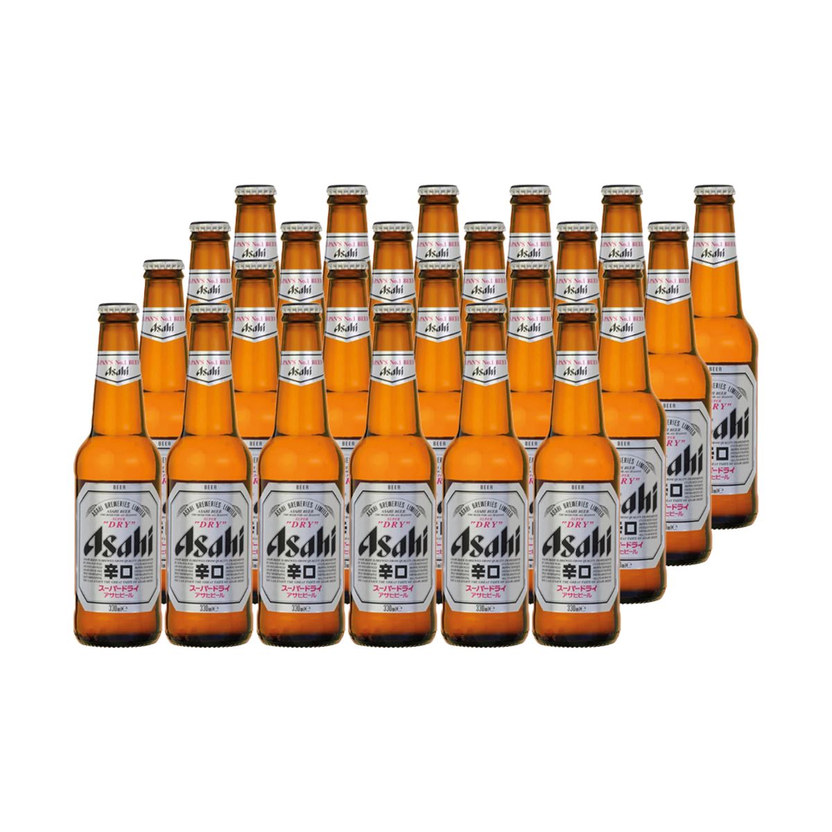 GENERICO - 24X Cerveza Asahi Botellín 5,2° 330Cc