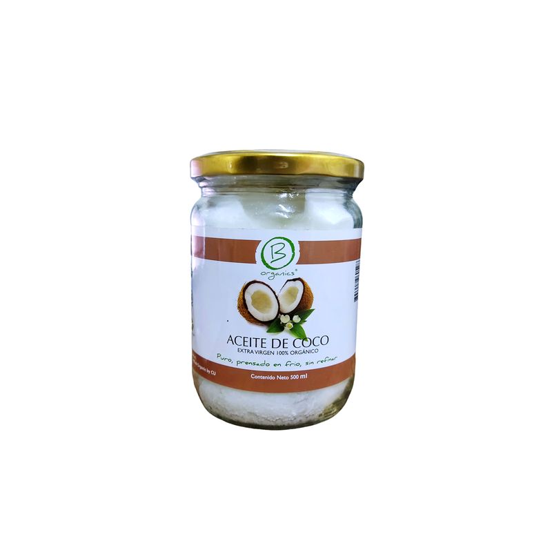 BE ORGANICS - Aceite de Coco Orgánico Natural 500ml