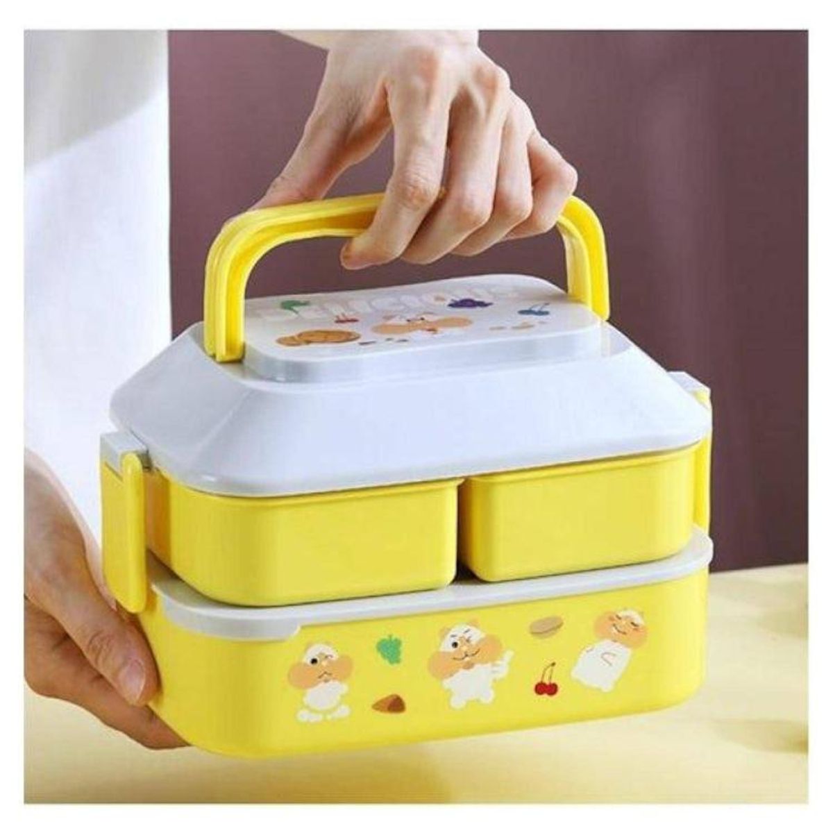 GENERICO - Lonchera Modelo Hamster Capacidad 1 Litro Apto Microondas