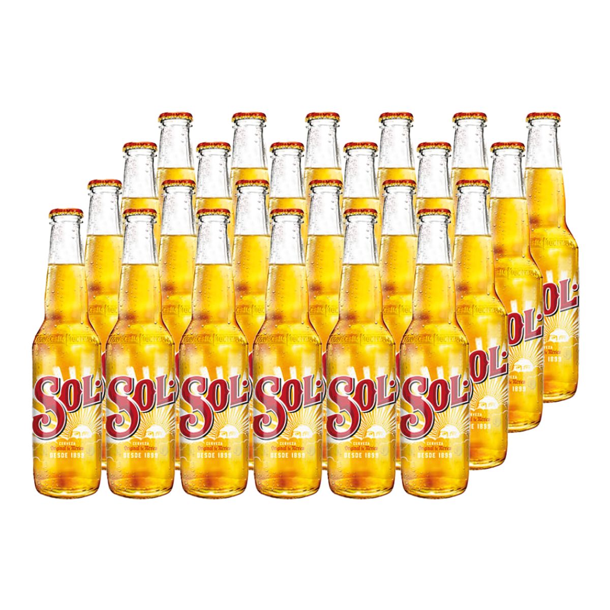 SOL - 24x Cerveza Sol Botellín 4,5° 355Cc