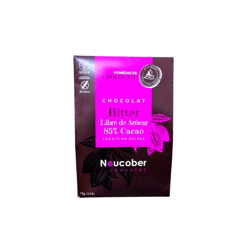 GENERICO - Chocolate Bitter libre de azúcar 85 CACAO Neucober 1kg