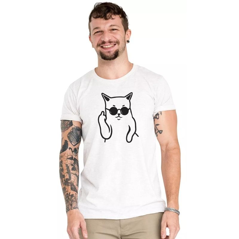 ROLY - Polera Gato Michi Cool Cat Lover Algodón
