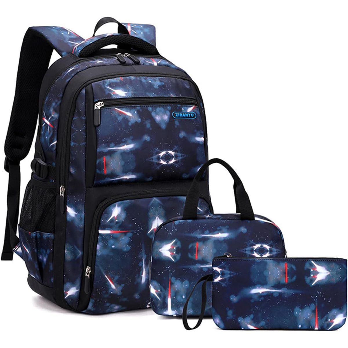 GENERICO - Mochila Escolar Impermeable Más Lonchera Y Estuche