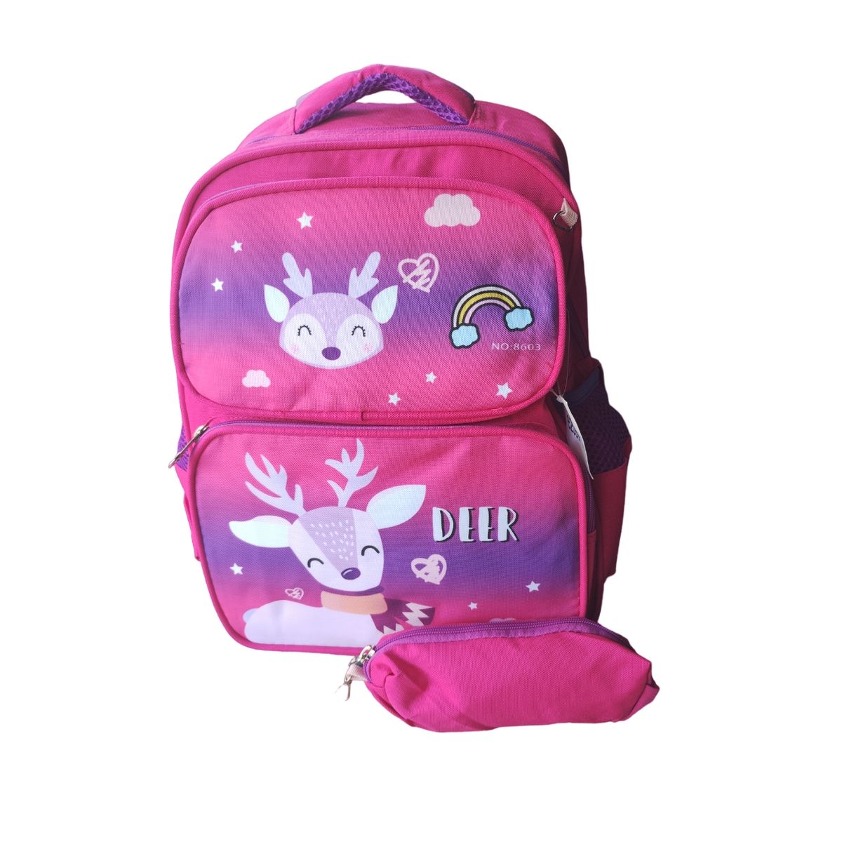 GENERICO - Mochila Escolar Infantil Más Estuche