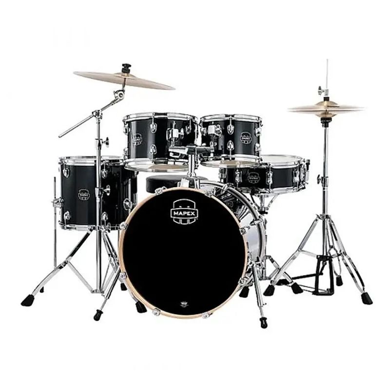 MAPEX - Ve5044FTCVH Batería Venus 4Pcs Hw CPlatos Black  Mapex.