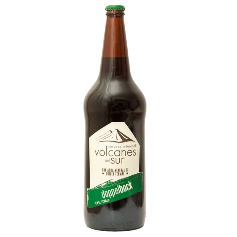 VOLCANES DEL SUR - Cerveza Volcanes Del Sur Doppelbock Botellín 5,5° 1050Cc