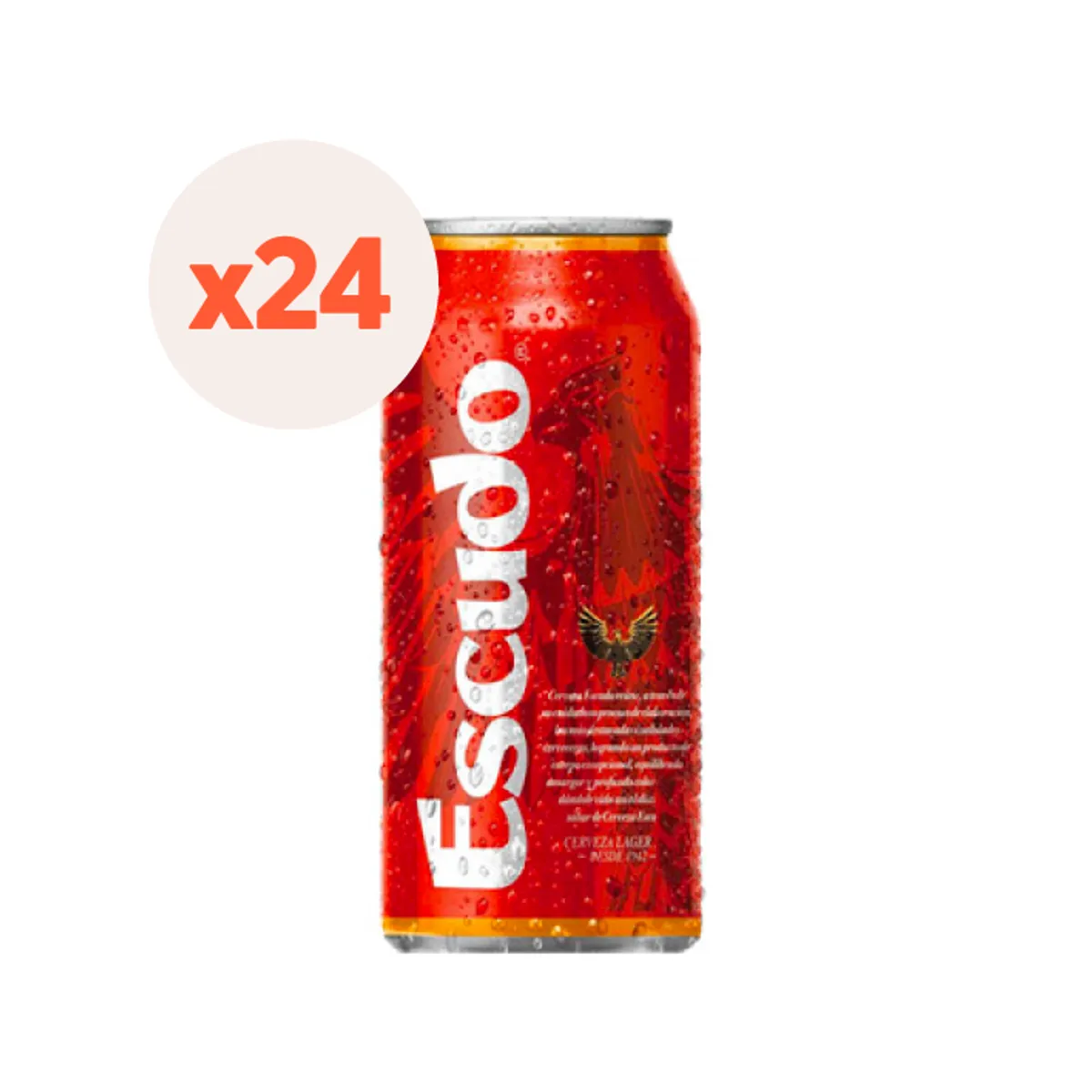 ESCUDO - 24X Cerveza Escudo Lata 5,5° 470Cc