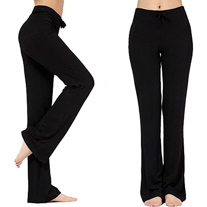 EDWINAYY - Pantalones De Mujer Sueltos Yoga Calza Pantalones Rectos