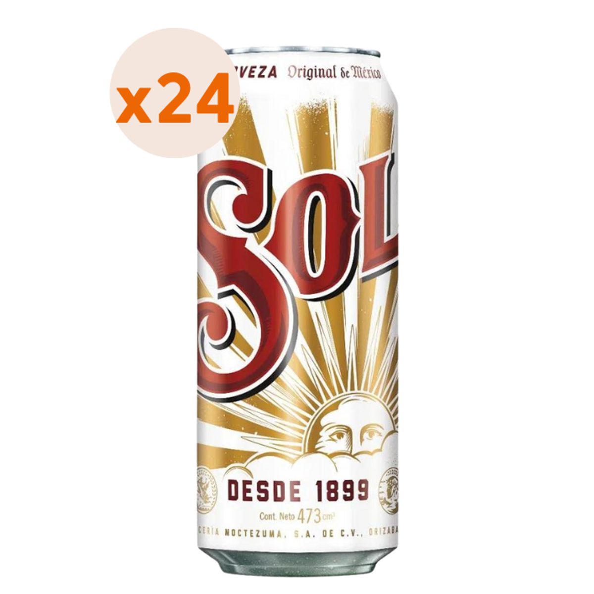 SOL - 24X Cerveza Sol Lata 4,5° 470Cc