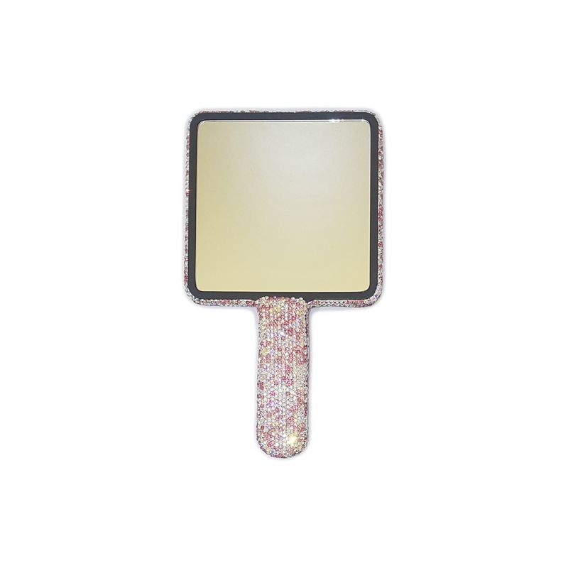 GENERICO - Espejo De Tocador Cosmetiquero De Cristales -Rosa