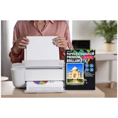 MALIK - Papel A4 Glossy 135gm Todo Tipo De Impresora 100 Hojas