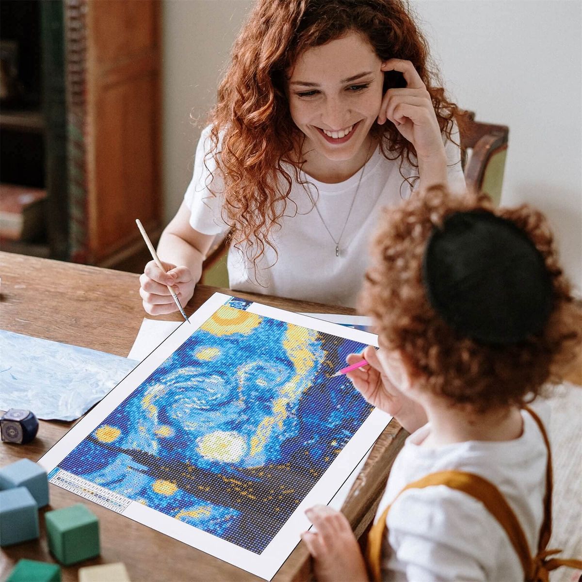 EDWINAYY - Kit De Pintura Con Diamantes Para Bricolaje En 5d Cielo Estr