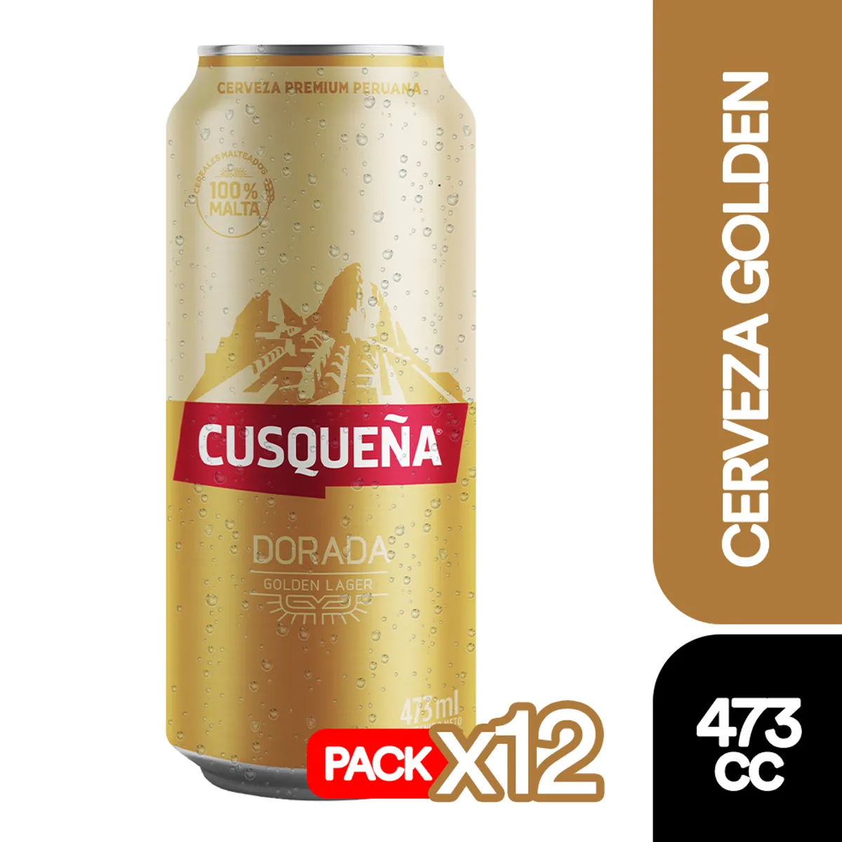 CUSQUEÑA - 12X Cerveza Cusqueña Lata 4,8° 473Cc