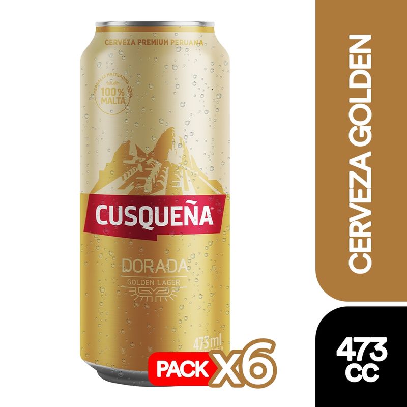 CUSQUEÑA - 6X Cerveza Cusqueña Lata 4,8° 473Cc