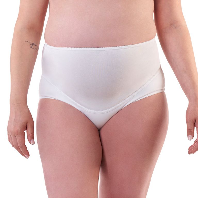 Calzon Maternal Algodon Lycra 650 Blanco S
