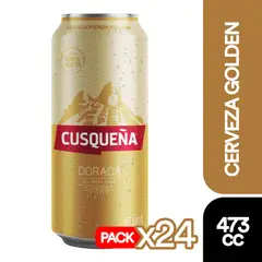 CUSQUEÑA - 24X Cerveza Lata 4,8° 473Cc