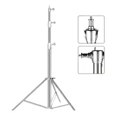 GENERICO - Pedestal De Luz De Acero Inoxidable 2.8 Metros Pie De Flash