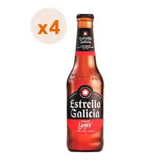 ESTRELLA GALICIA - 4X Cerveza Botellín 4,7° 330Cc