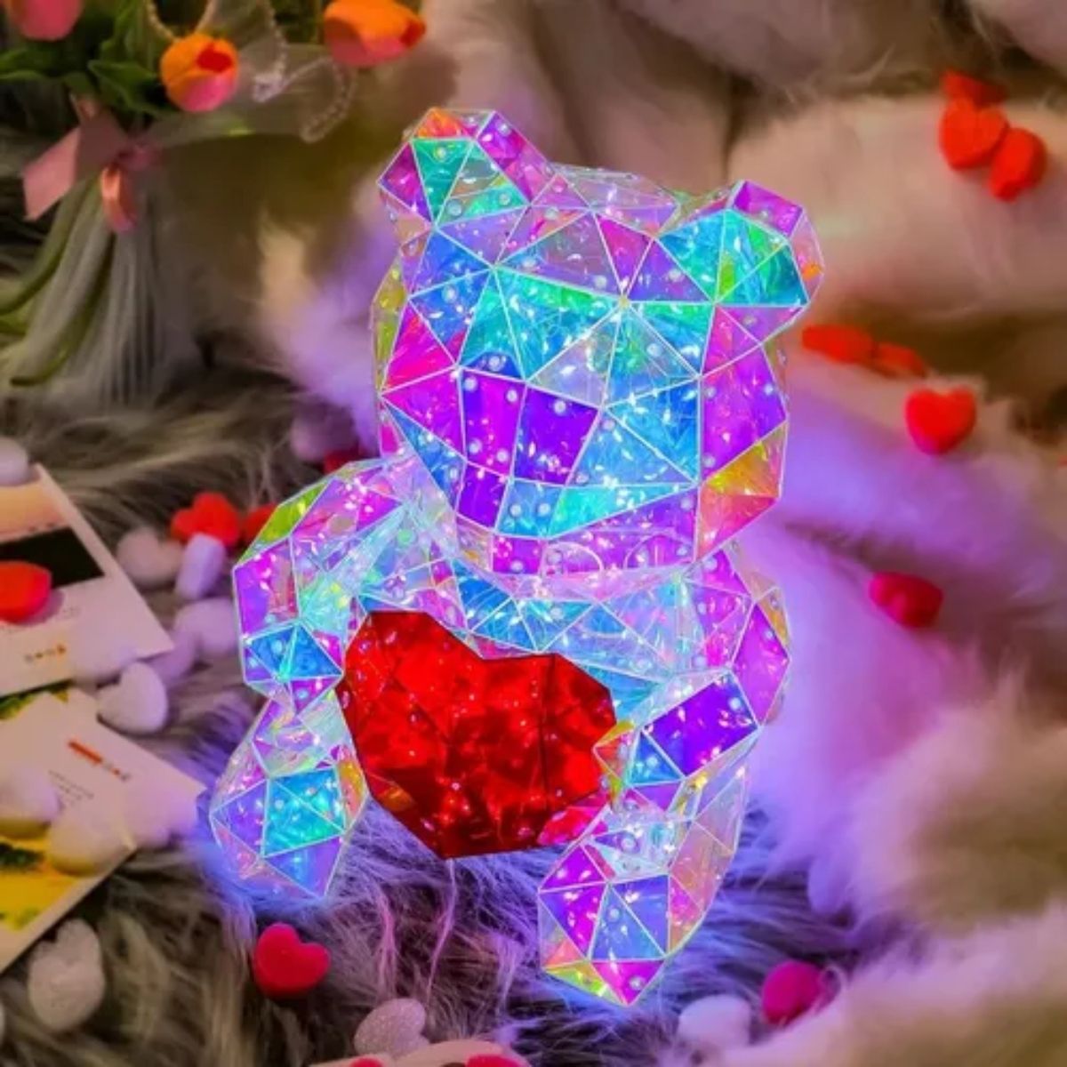 OEM - Lámpara Led De Oso 3D con Luz Nocturna Decoración