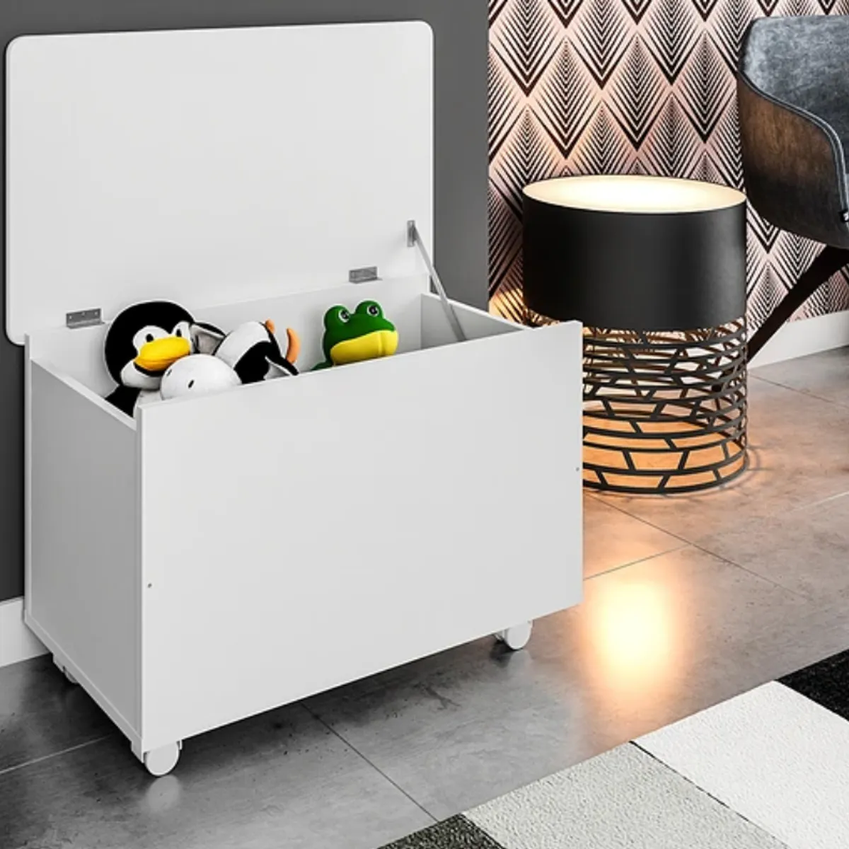 KIDSCOOL - Baul Blanco Amore Con Tapa