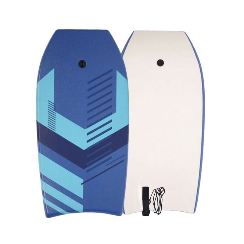 GENERICO - Bodyboard AZUL diseño 104 cm + Leash Para Muñeca/Tabla Surf
