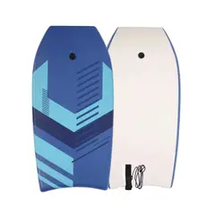 GENERICO - Bodyboard AZUL diseño 104 cm + Leash Para Muñeca/Tabla Surf