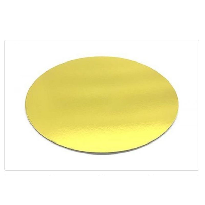 GENERICO - Base De Carton 20cm8in Redonda Dorada Respoteria