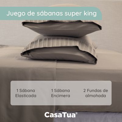 Imagen 2 del producto Sabanas Hotel Ultra Suave - Beige - Super king