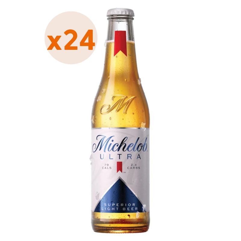 MICHELOB ULTRA - 24X Cerveza Michelob Ultra Botellín 3,5° 355Cc