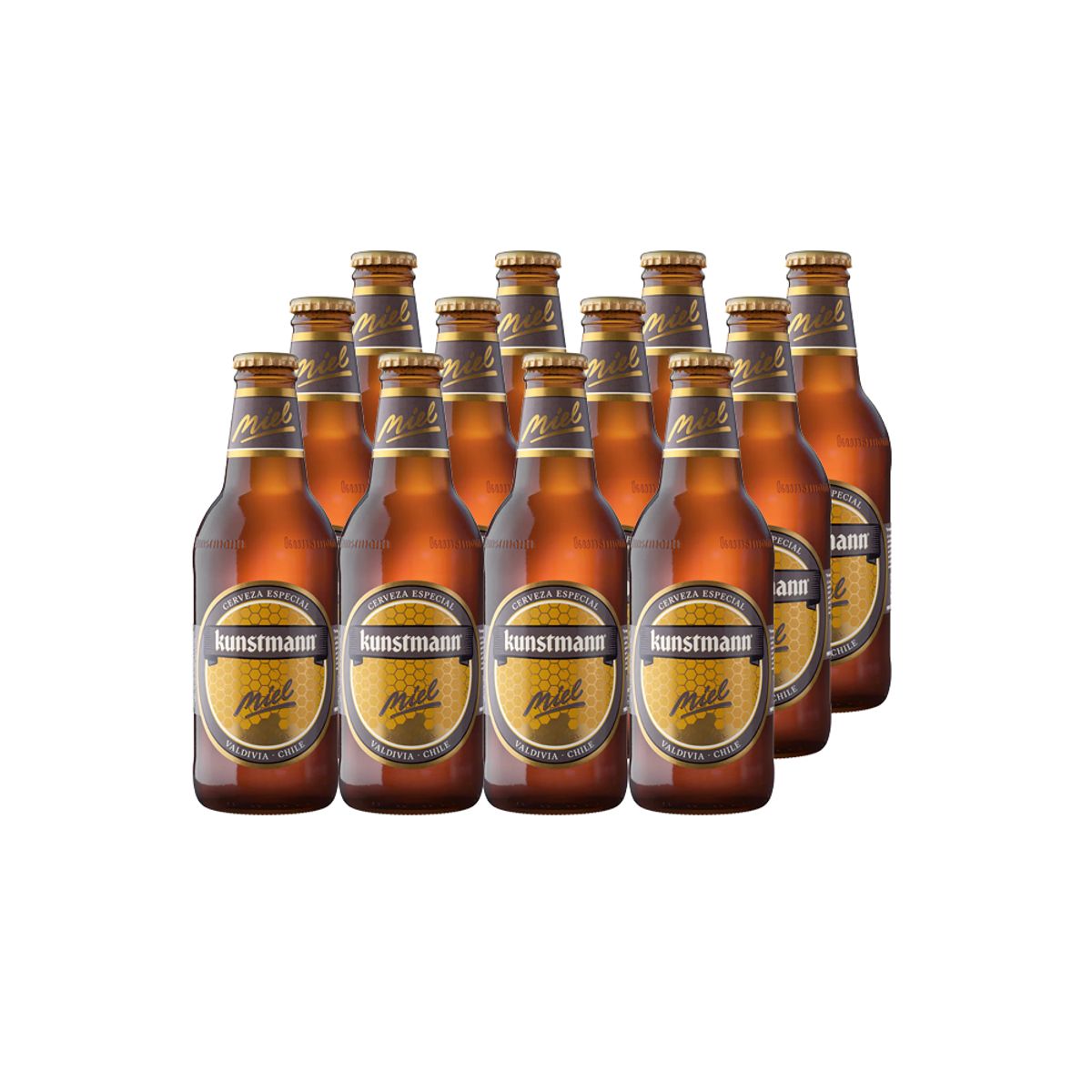 KUNSTMANN - 12x Cerveza Kunstmann Miel Botellín 4,8° 330cc