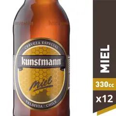 KUNSTMANN - 12x Cerveza Miel Botellín 4,8° 330cc