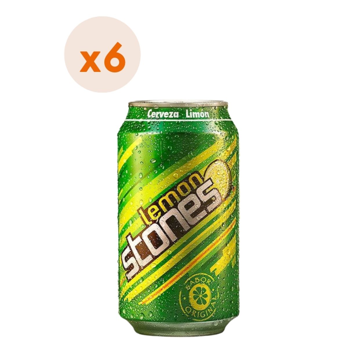 Lemon Stone - 6X Cerveza Lemon Stones Lata 2,5° 350Cc