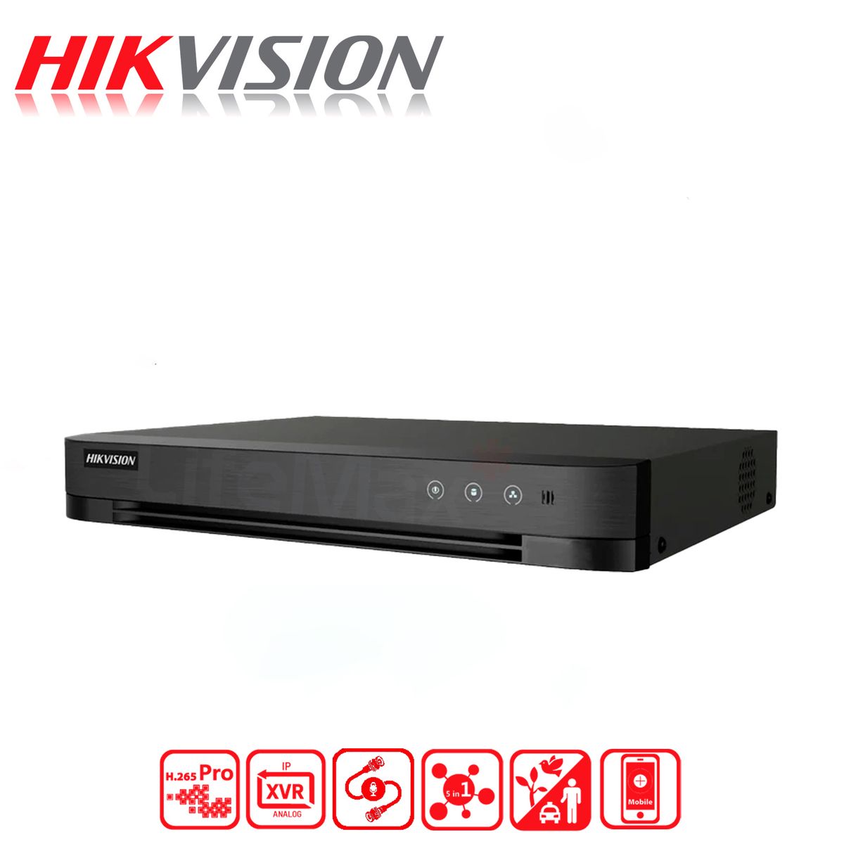 HIKVISION - DVR 4 Canales Turbo HD Pentahibrido Hikvision H.265 pro+
