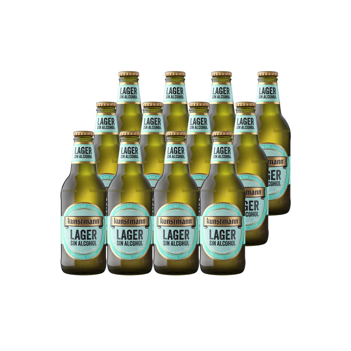 KUNSTMANN - 12x Cerveza Kunstmann Sin Alcohol Botellín 330cc