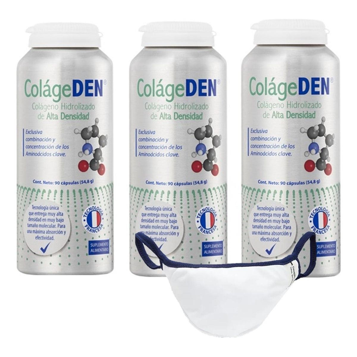 VITAL AND YOUNG - Pack Colágeno Colageden 3 Meses + Mascarilla Con Cobre