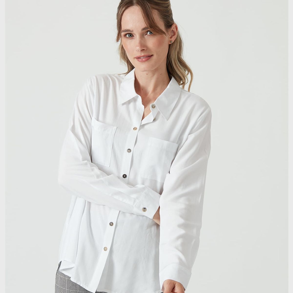 PRIVILEGE - Blusa blanca PRIVILEGE