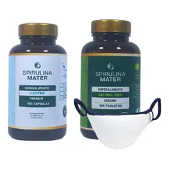 GENERICO - Pack Control De Peso Spirulina + Mascarilla Con Cobre