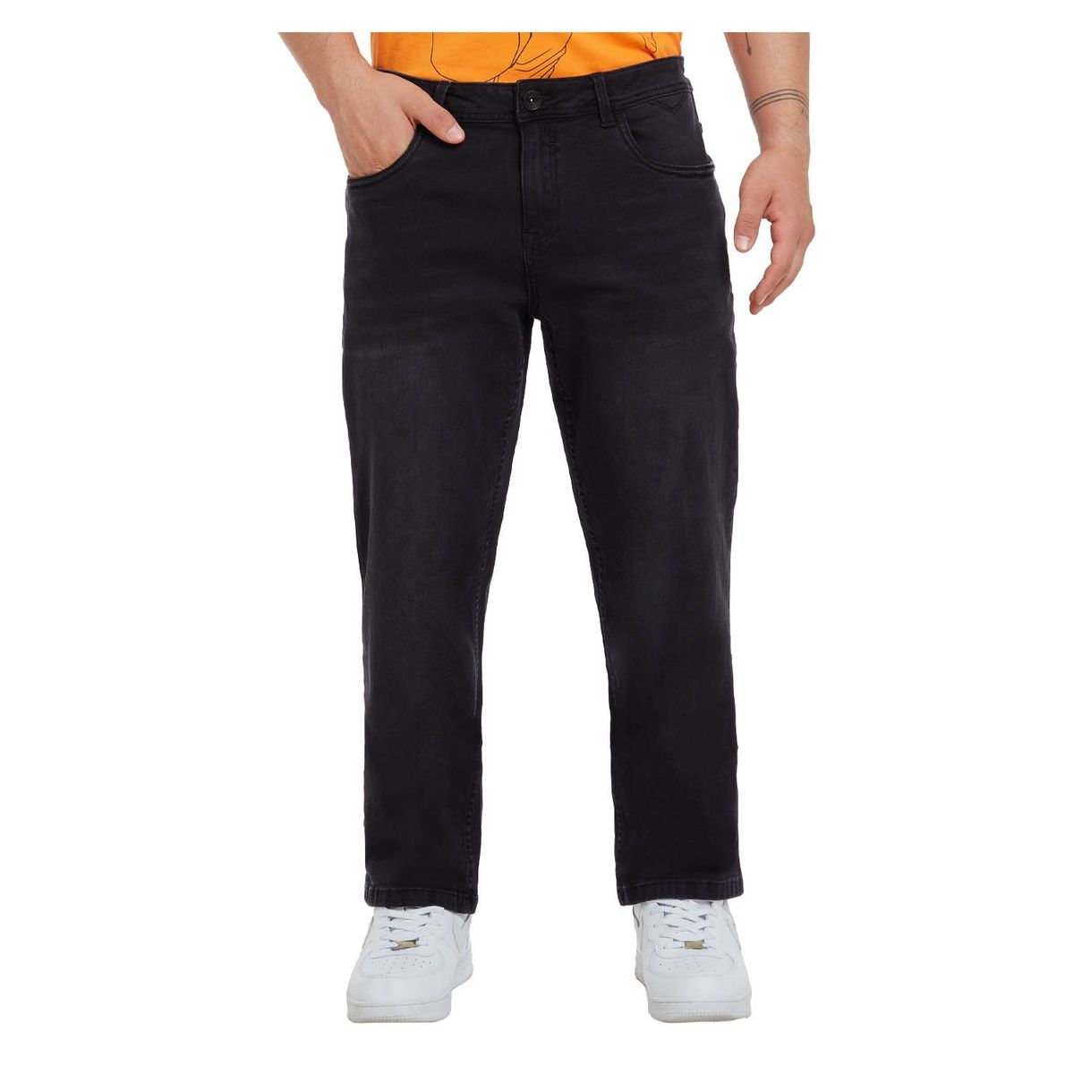 FASHION'S PARK - Jeans Straight 605 Negro Fashion's Park