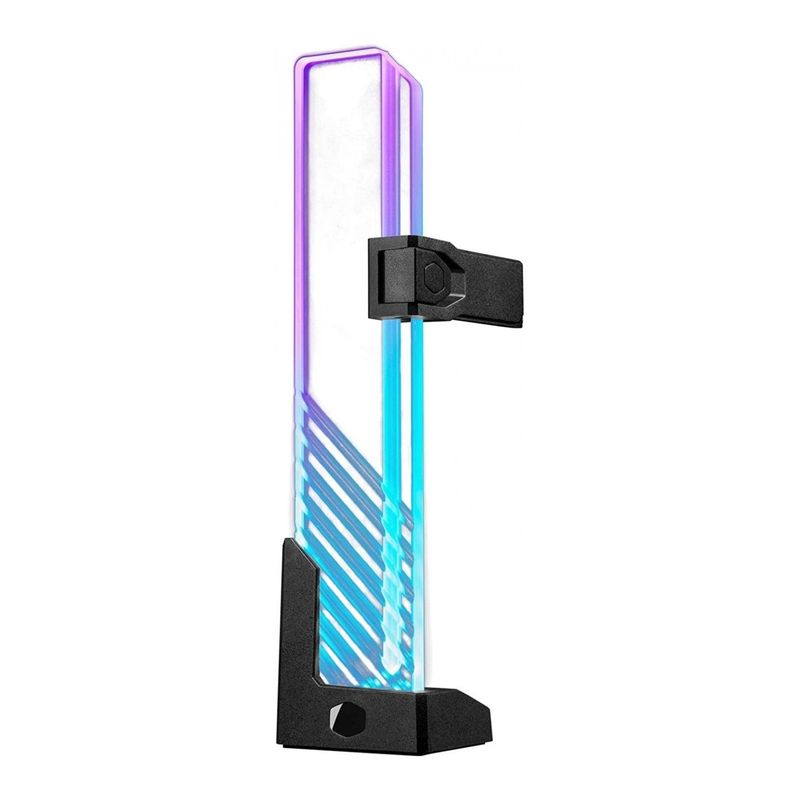 COOLER MASTER - Soporte GPU Cooler Master Vidrio Tempaldo ARGB Negro COOLER MASTER