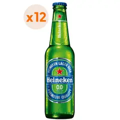 HEINEKEN - 12X Cerveza Sin Alcohol Sin Alcohol Botellín 0° 355Cc