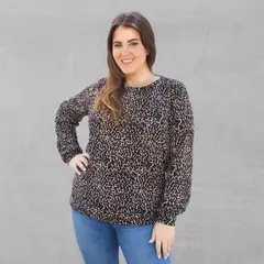 AMAIRA - Sweater chaleco mujer estampado