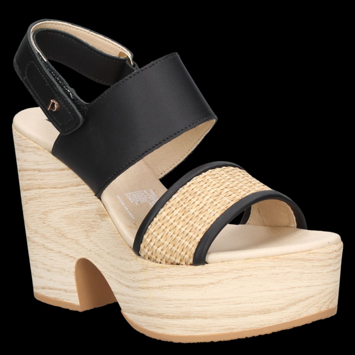 POLLINI - Sandalia Casual Mujer Negro Pollini