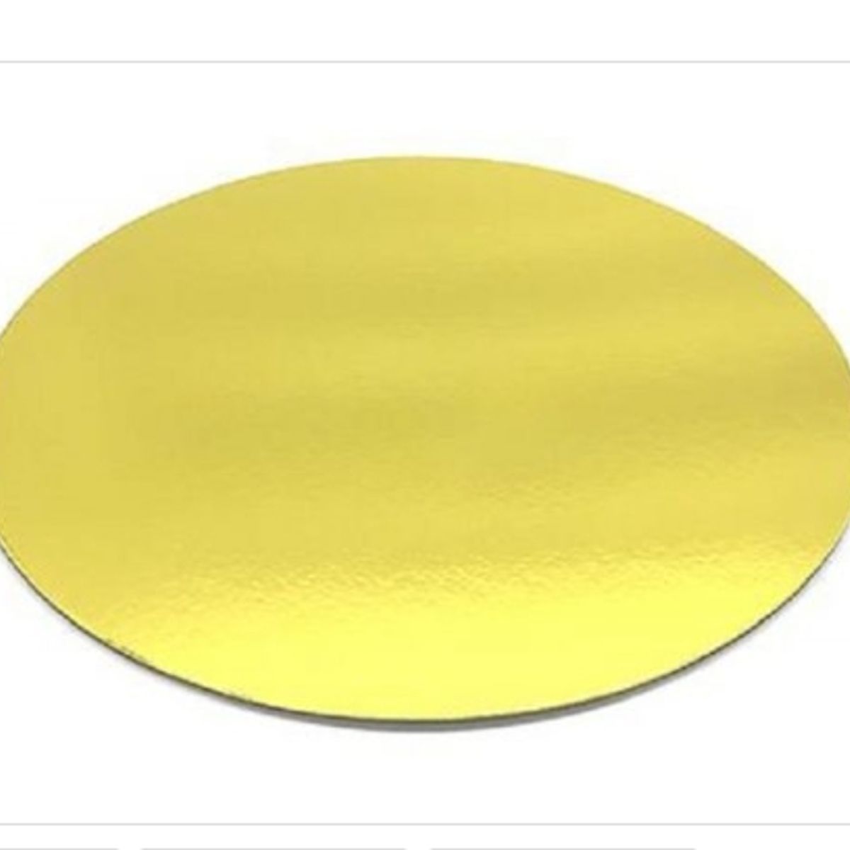 GENERICO - Base De Carton 35cm14in Redonda Dorada Reposteria