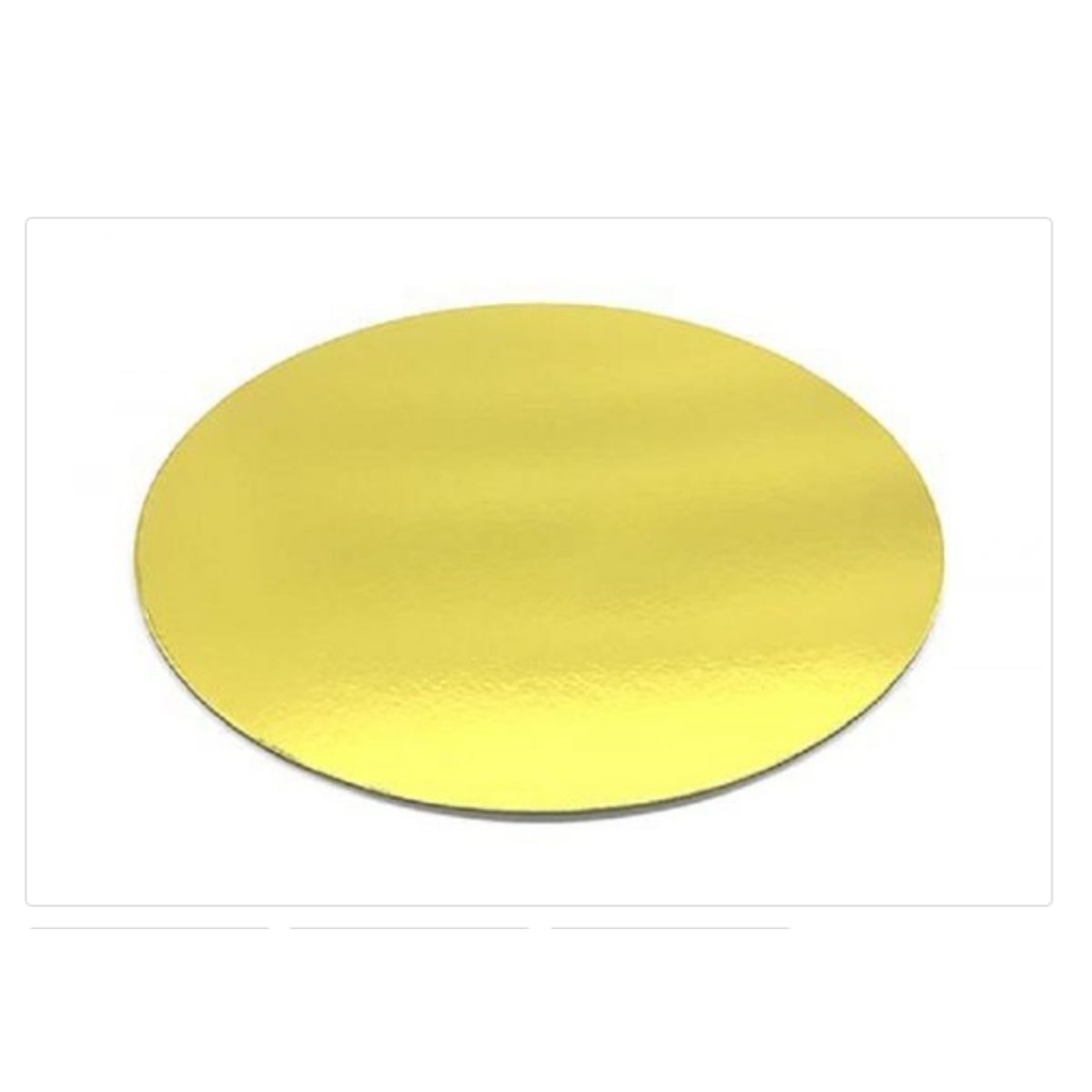 GENERICO - Base De Carton 35cm14in Redonda Dorada Reposteria