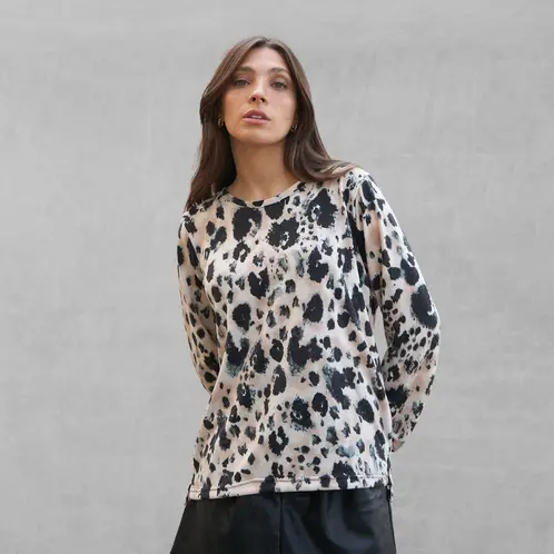 AMAIRA - Sweater chaleco mujer estampado